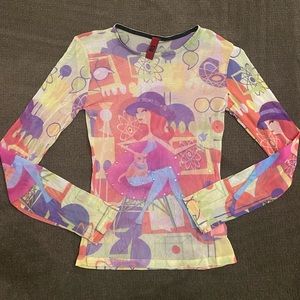 Dope vintage mesh long sleeve